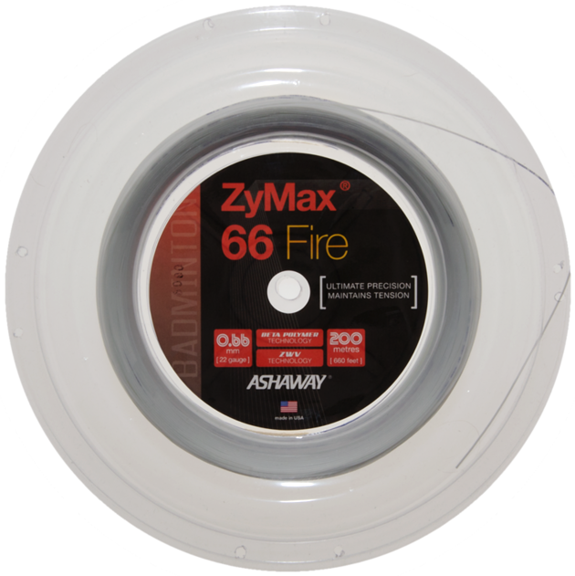 Ashaway Zymax 66 Fire Badminton String Reel (200m)